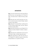 BÀI tập về CACBON và họp CHẤT(Chọn lọc)