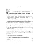 Đánh giá mức độ hội nhập kinh tế quốc tế trong hoạt động ngân hàng của Việt Nam so với yêu cầu về hội nhập trong Hiệp định chung về thương mại dịch vụ (GATS) của WTO