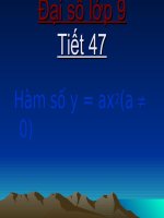bài giảng toán 9 hàm số y=ax2