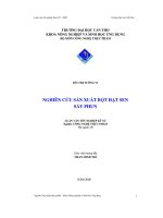 Nghiên cứu sản xuất bột hạt sen sấy phun