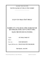 nghiên cứu, ứng dụng công nghệ pon để quy hoạch, nâng cấp và tối ưu hóa mạng truyền dẫn 3g