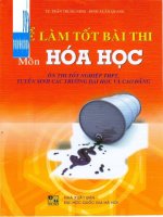 để làm tốt bài thi môn hóa học ôn thi tốt nghiệp thpt và tuyển sinh đại học, cao đẳng phần 1