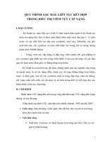 quy trình lọc máu liên tục kết hợp trong điều trị viêm tụy cấp nặng