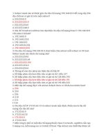 Đề thi trắc nghiệm mạng máy tính