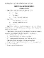 Bộ đề tuyển sinh lớp 6 các trường THCS