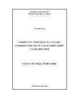 Vật liệu nano composite cao su + sét biến tính