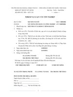 Đồ án tốt nghiệp dự án khu nhà ở tái định cư Bình Khánh phường Bình Khánh, quận 2, Tp Hồ  Chí Minh