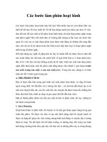 Các bước làm phim hoạt hình