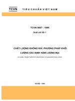 TCVN 5067 Chất lượng không khí