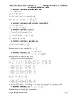 bài giảng chuyên đề phương trình, hệ phương trình, hệ bất phương trình