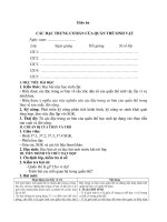 CÁC ĐẶC TRƯNG CƠ BẢN CỦA QUẦN THỂ SINH VẬT