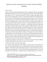 PHÁP LUẬT VIỆT NAM về QUẢN lý CHẤT THẢI