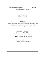 nghiên cứu đặc điểm lâm sàng, kết quả điều trị phẫu thuật các rối loạn tăng sinh lym-phô phần phụ nhãn cầu