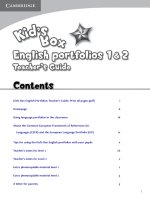 kid''s box 1-2 language portfolios