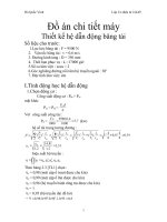 đồ án chi tiết máy thiết kế hệ dẫn động băng tải 1