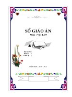 giáo án vật lý 9 3 cột mới (theo chuẩn kiến thức kỹ năng)