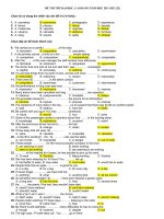 ĐỀ số 22 đề thi thử đại học môn tiếng anh