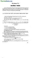 bài giảng đường tròn