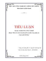 Phân tích chính sách phân phối sản phẩm công nghiệp của  công ty giấy Bãi Bằng