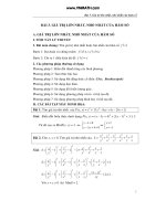 Chuyên đề Giá trị lớn nhất, Nhỏ nhất của hàm số và Ứng dụng