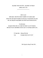 Bi kịch tình yêu của một số nhân vật nữ trong chí phèo và vợ nhặt