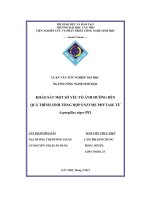 Khảo sát một số yếu tố ảnh hưởng đến quá trình sinh tổng hợp enzyme phytase từ nấm mốc aspergillus niger PE1