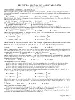 đề thi thử đại học vật lý số 14