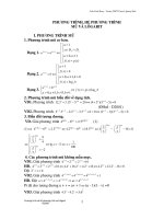 chuyên đề phương trình và hệ phương trình mũ lôgarit