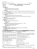 giáo án giải tích 12 học kỳ 2