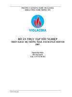 Đồ án tốt nghiệp thực tập triển khai mail exchange