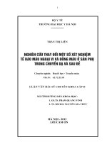 nghiên cứu thay đổi một số xét nghiệm tế bào máu ngoại vi và đông máu ở sản phụ trong chuyển dạ và sau đẻ