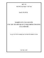 nghiên cứu căn nguyên, các yếu tố liên quan và đặc điểm lâm sàng của viêm kẽ