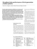 broadband data performance of 3g WCDMA