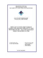 Phân lập và tuyển chọn vi khuẩn có khả năng phân hủy keratin từ chất thải lông gia súc gia cầm tại ba quận thuộc thành phố cần thơ