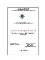 Ảnh hưởng của điều kiện môi trường nuôi cấy đến sự phát triển và khả năng phân hủy keratin của chuẩn vi khuẩn bacillus pumilus