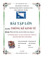 phân tích báo cáo tài chính của công ty cổ phần đầu tư hạ tầng kỹ thuật thành phố hồ chí minh