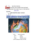 Ảnh hưởng của biến đổi khí hậu và thích nghi ở thành phố hồ chí minh