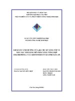 Khảo sát ảnh hưởng của ph, chu kỳ sáng tối và màu sắc ánh sáng đến khả năng tổng hợp chlorophyll và carotenoid ở tảo spirulina sp