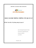 Tìm hiểu về hệ thống thông tin quản lí