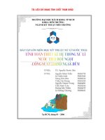 Tính toán thiết kế hệ thống xử lý nước thải nhà máy sản xuất bột ngọt 23000m3 ngày đêm