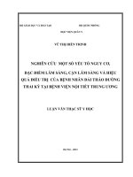 nghiên cứu một số yểu tố nguy cơ, đặc điểm lâm sàng, cận lâm sàng và kết quả điều trị bệnh nhân đái tháo đường thai kỳ tại bệnh viện nội tiết trung ương