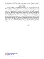 TỰ ĐỐNG HÓA THIẾT KẾ CÔNG TRÌNH – KẾT CẤU BÊ TÔNG CỐT THÉP