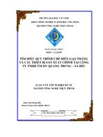 Tìm hiểu quy trình chế biến gạo trắng và các thiết bị sản xuất chính tại công ty TNHH TM  DV quang trung sa đéc