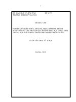 nghiên cứu kiến thức, thái độ, thực hành về tránh thai và bệnh lây truyền qua đường tình dục ở học sinh trung học phổ thông thành phố hải dương năm 2013