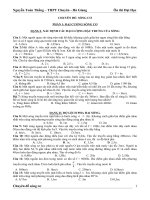 bài tập trắc nghiệm theo dạng giao thoa sóng