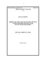 nghiên cứu hiệu quả của hai phác đồ xử trí buồng trứng đáp ứng kém trong thụ tinh trong ống nghiệm