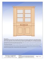 Corner cabinet woodworking plans
