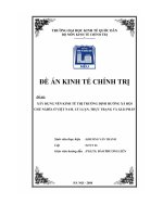 Đề án xây dựng nền kinh tế thị trường định hướng xã hội chủ nghĩa ở Việt nam