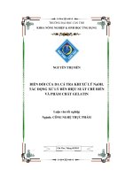 Biến đổi của da cá tra khi xử lý NaOH  tác động xử lý đến hiệu xuất chế biến và phẩm chất gelatin