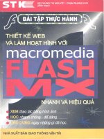 Bài tập thực hành thiết kế web và làm hoạt hình với macromdia Flash Mx